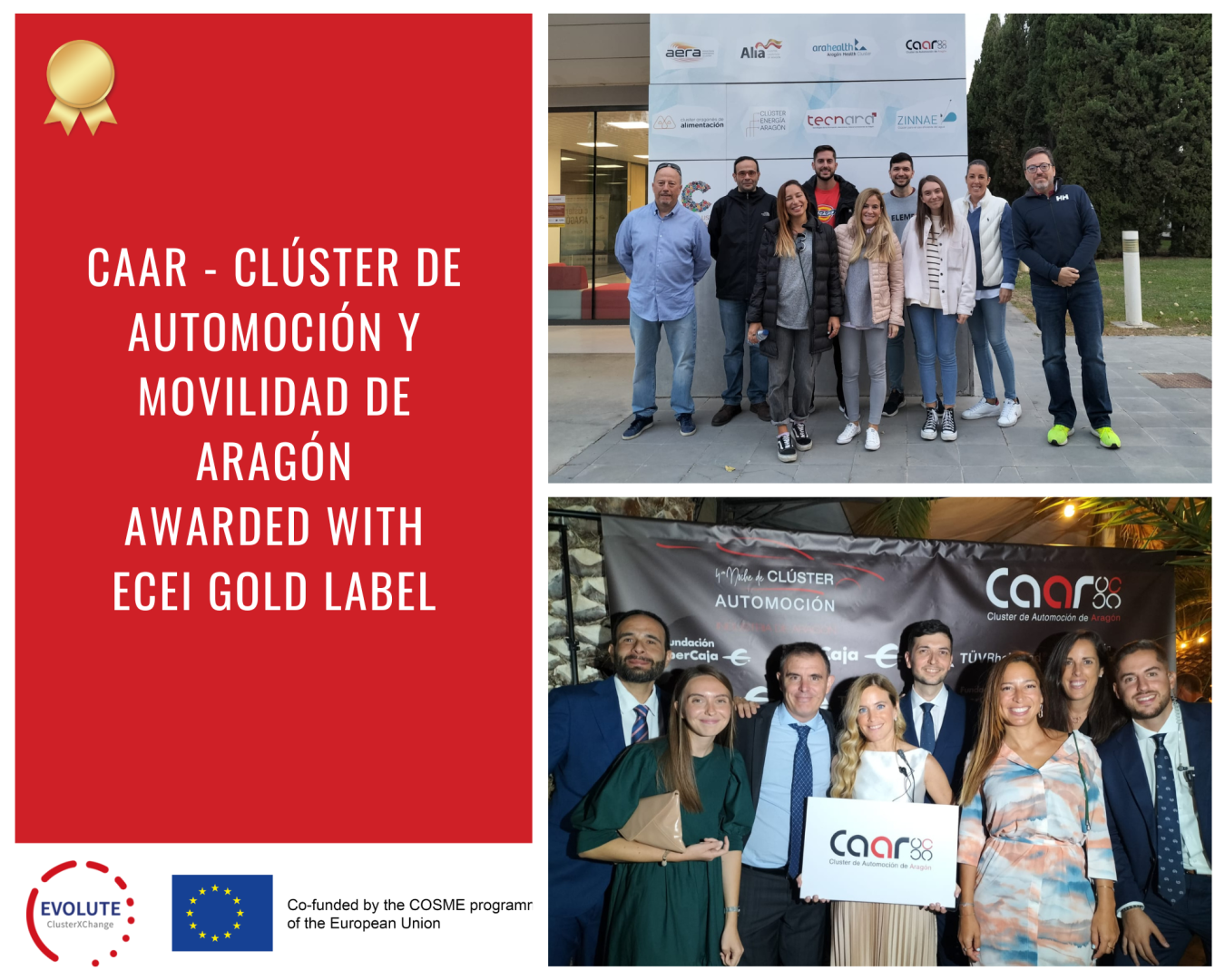CAAR AWARDED THE GOLD LABEL BY European Cluster Excellence Initiative (ECEI)_0
