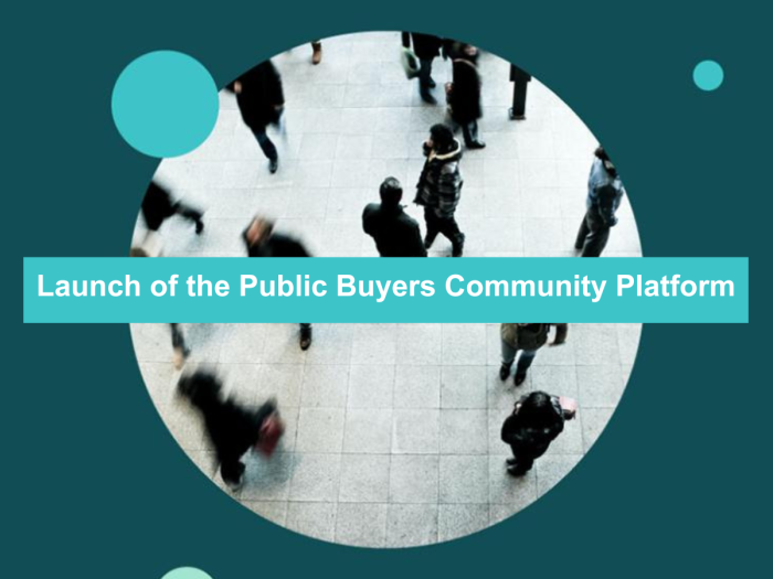 Launch of the Public Buyers Community Platform